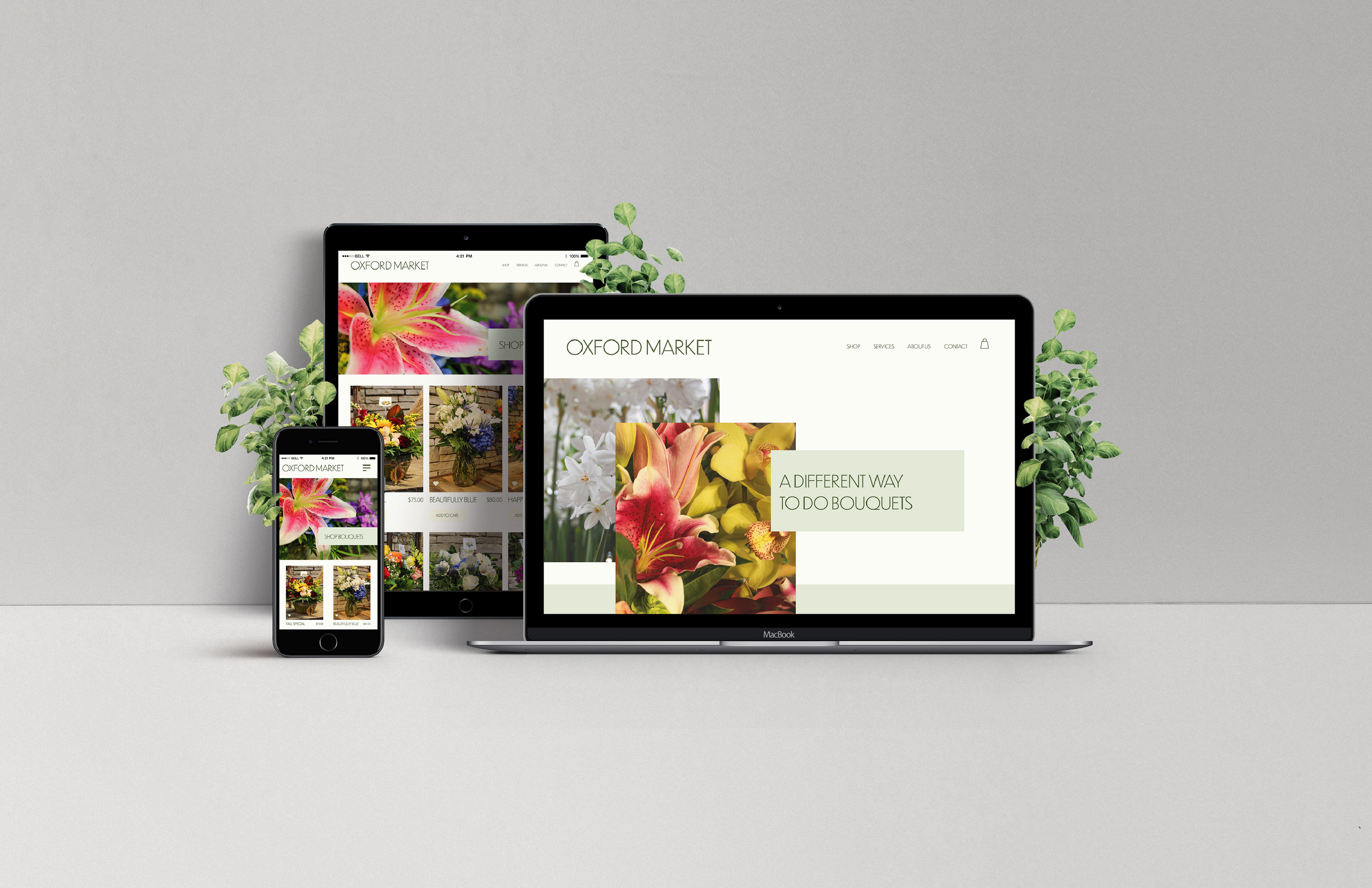 Oxford Market Website Design