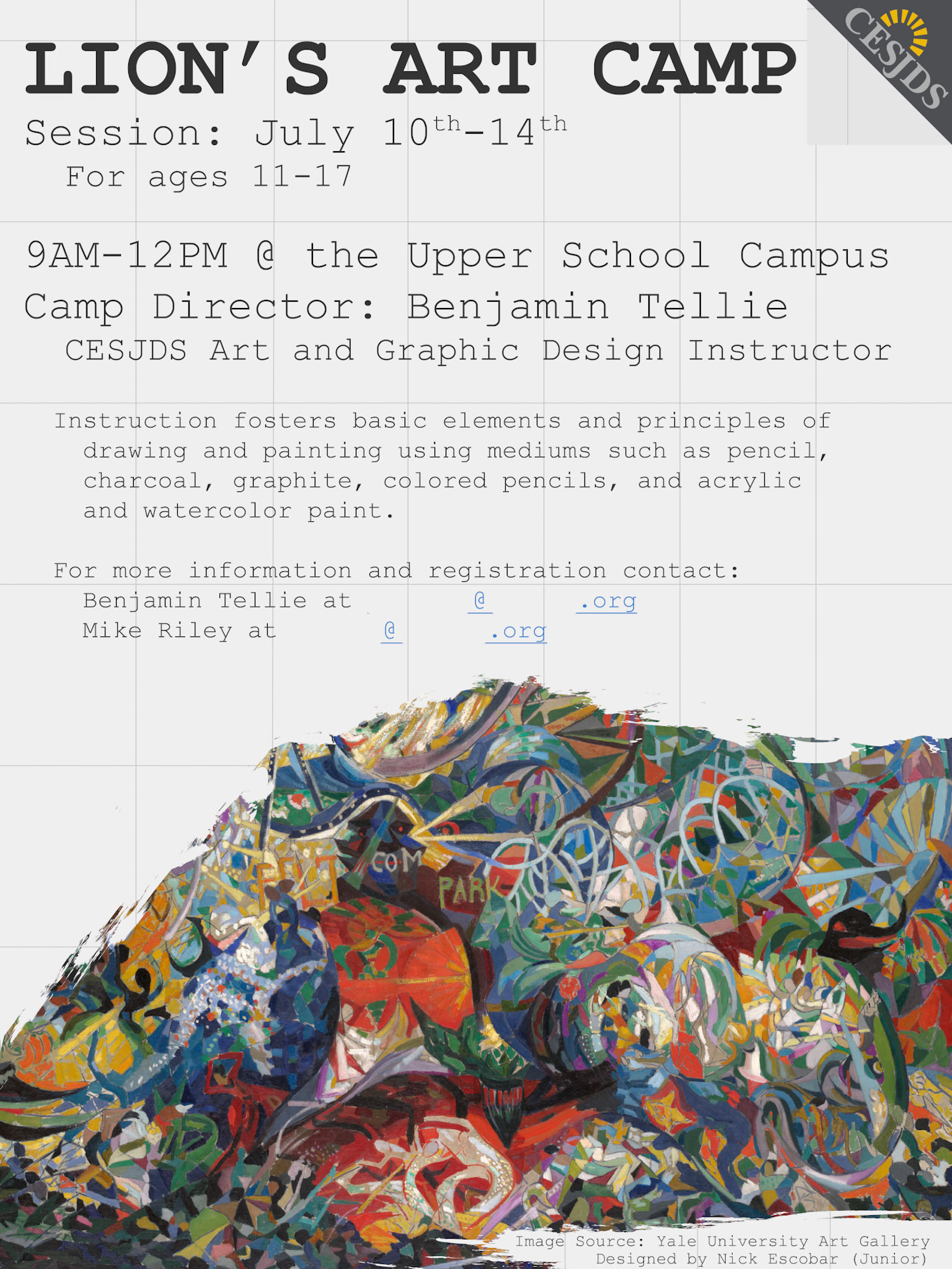 Lions Art Camp, 2017