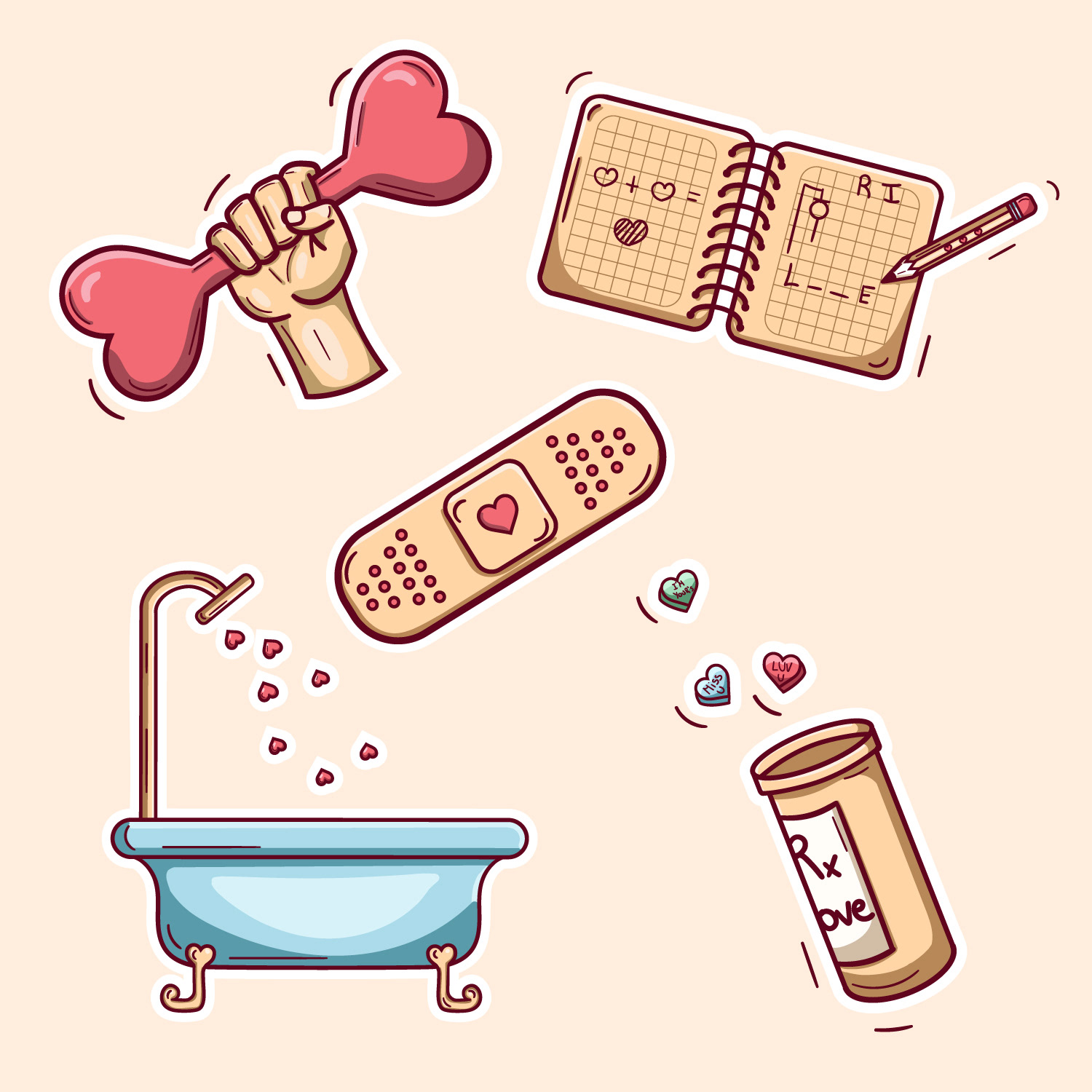 Love Stickers Miscellaneous