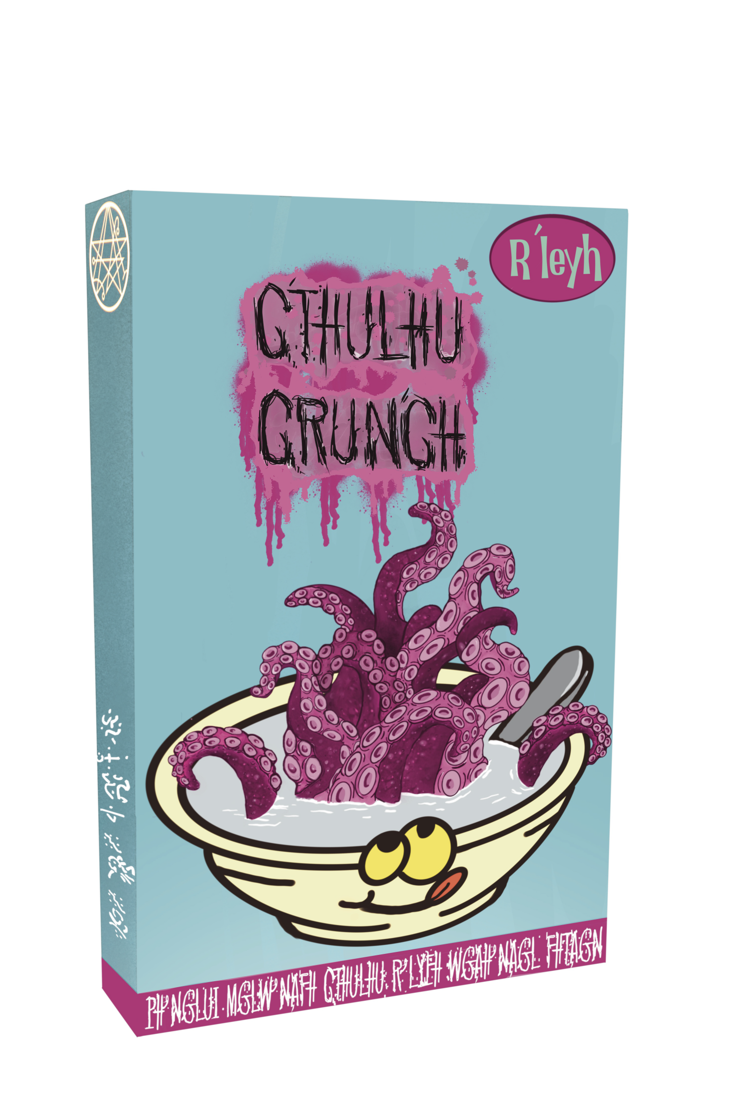 I ran a sticker club for a year or so. I wanted to challenge myself to draw more and found that the act of creating a subscription service for people helped me create faster and more consistently. This is my take on the breakfast of cham,,,err old gods.
