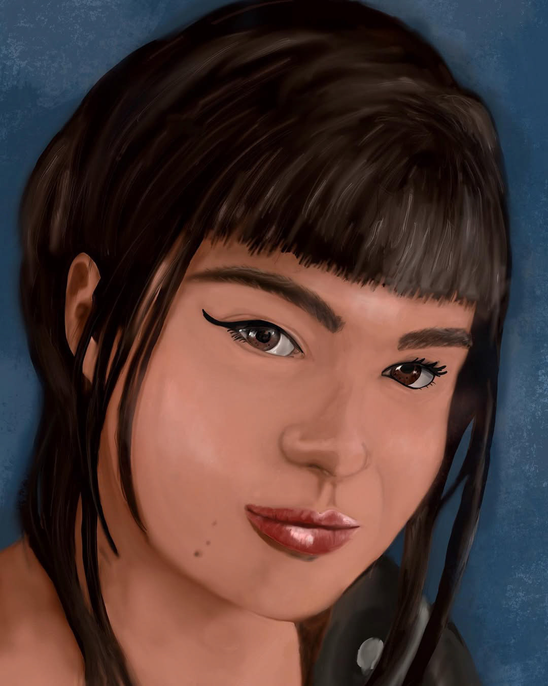 Portraits have always been difficult for me. As a challenge right around the tie the amazing show "Rez Dogs" came out I challenged myself to do a portrait digitally. I also got a huge fanboy moment when Devery Jacobs commented to say thanks for a wicked portrait.