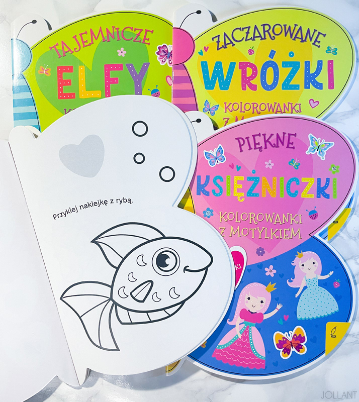 "Kolorowanki z motylkiem", Wydawnictwo Wilga/GW Foksal, 2021