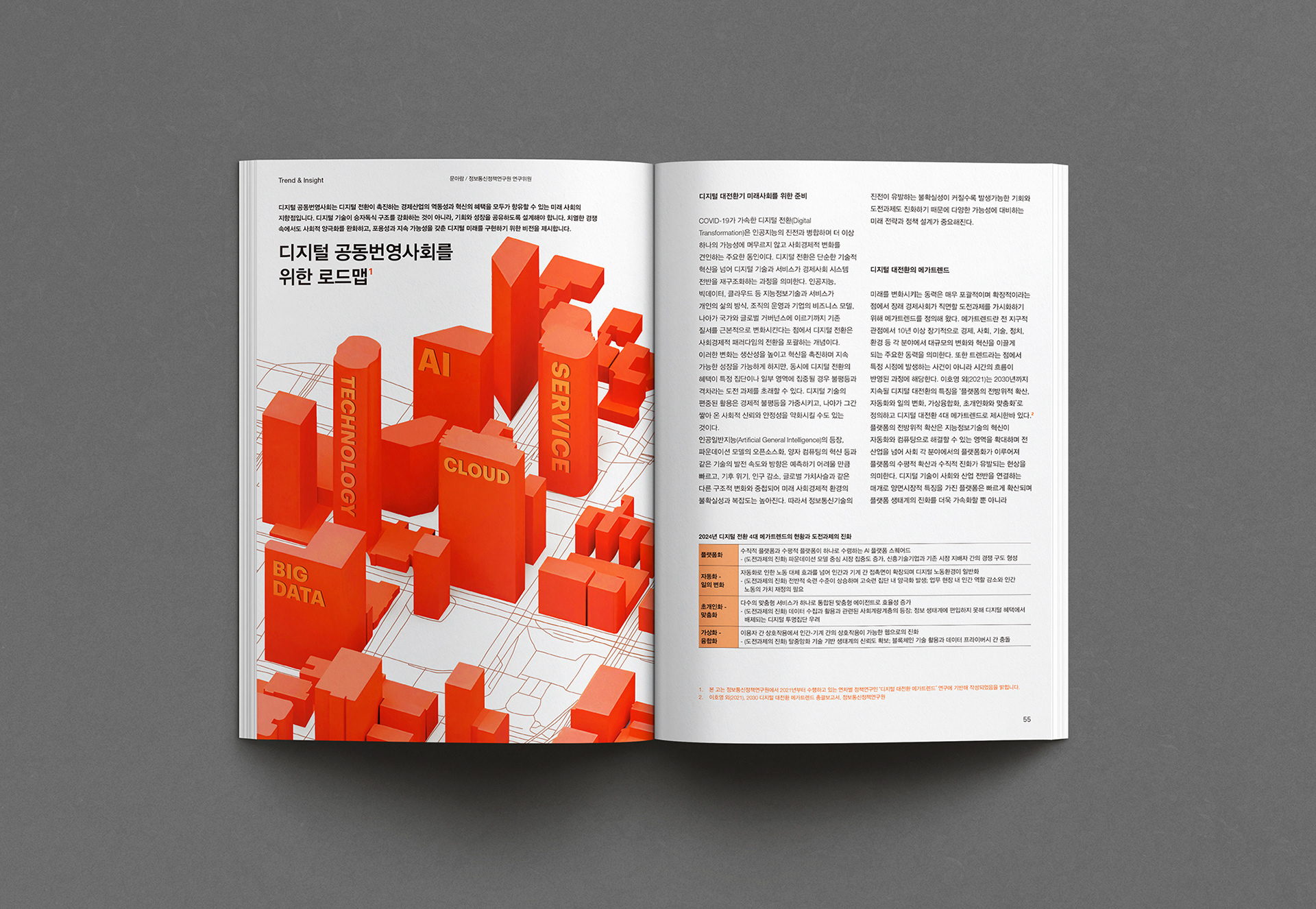 금융기관 금융결제원 인사이트 매거진 디자인