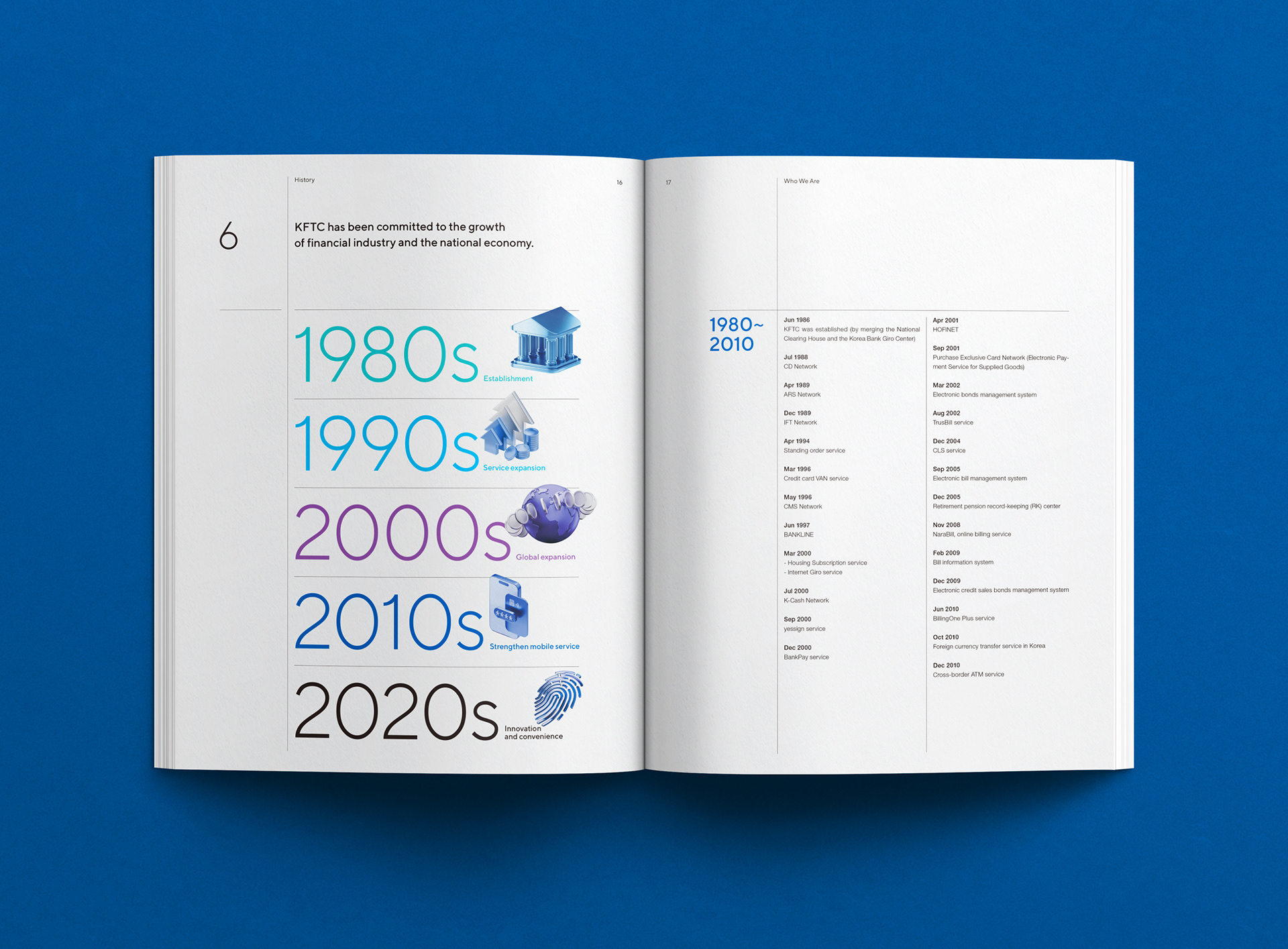 금융결제원 브랜드 소개 브로슈어 디자인