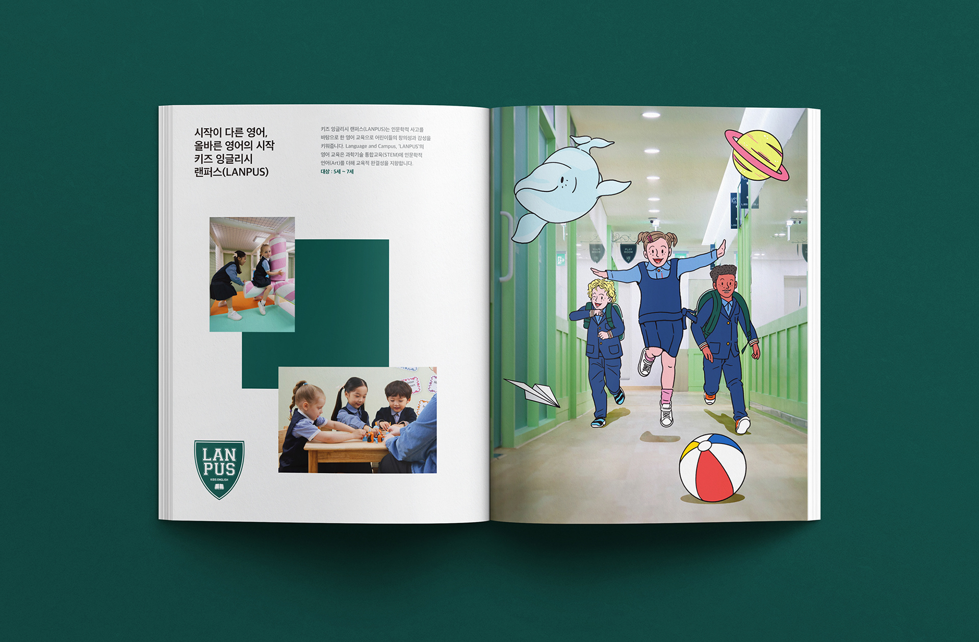 dyb교육 브랜드북 브로슈어 디자인