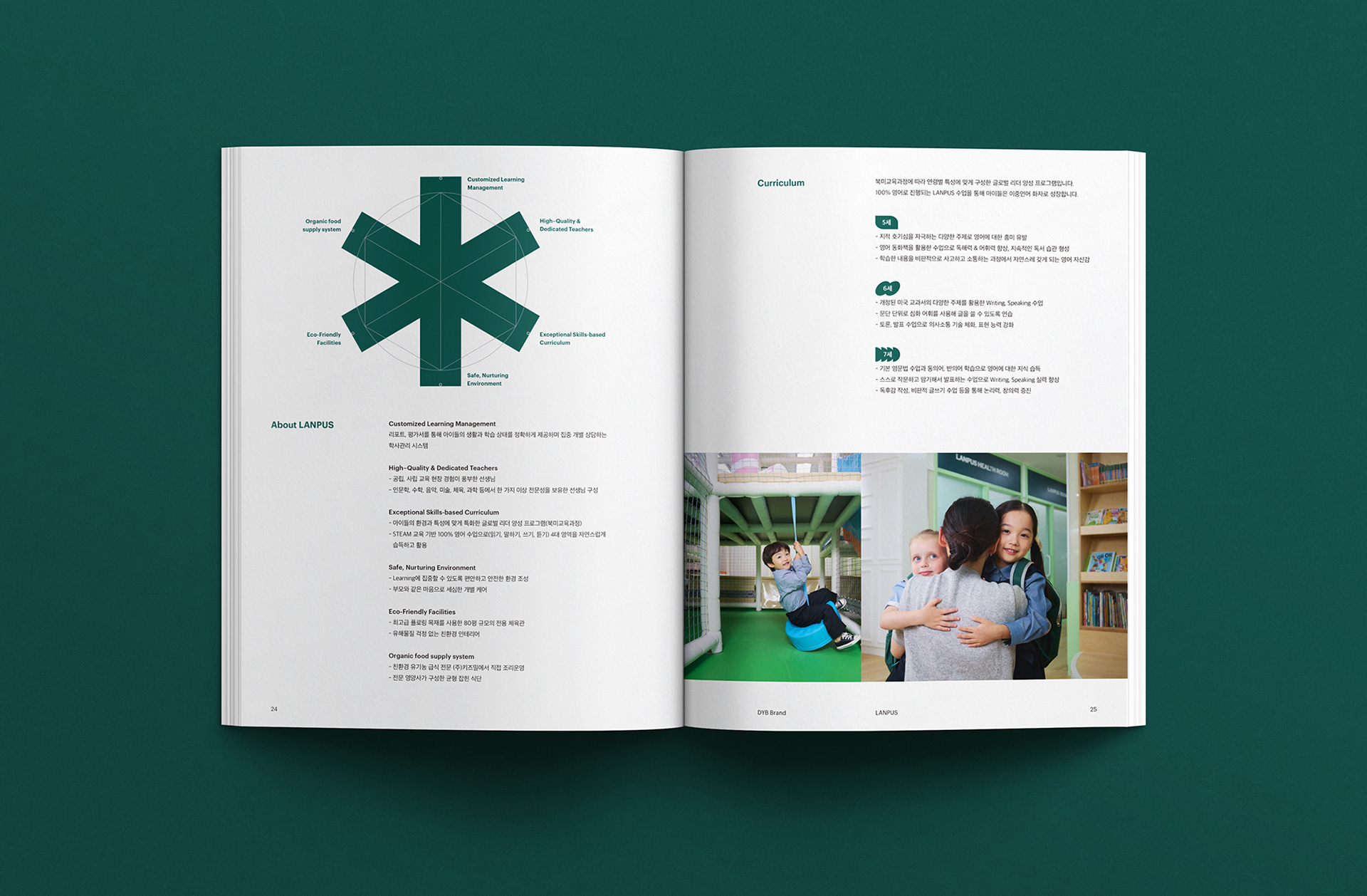 dyb교육 브랜드북 브로슈어 디자인