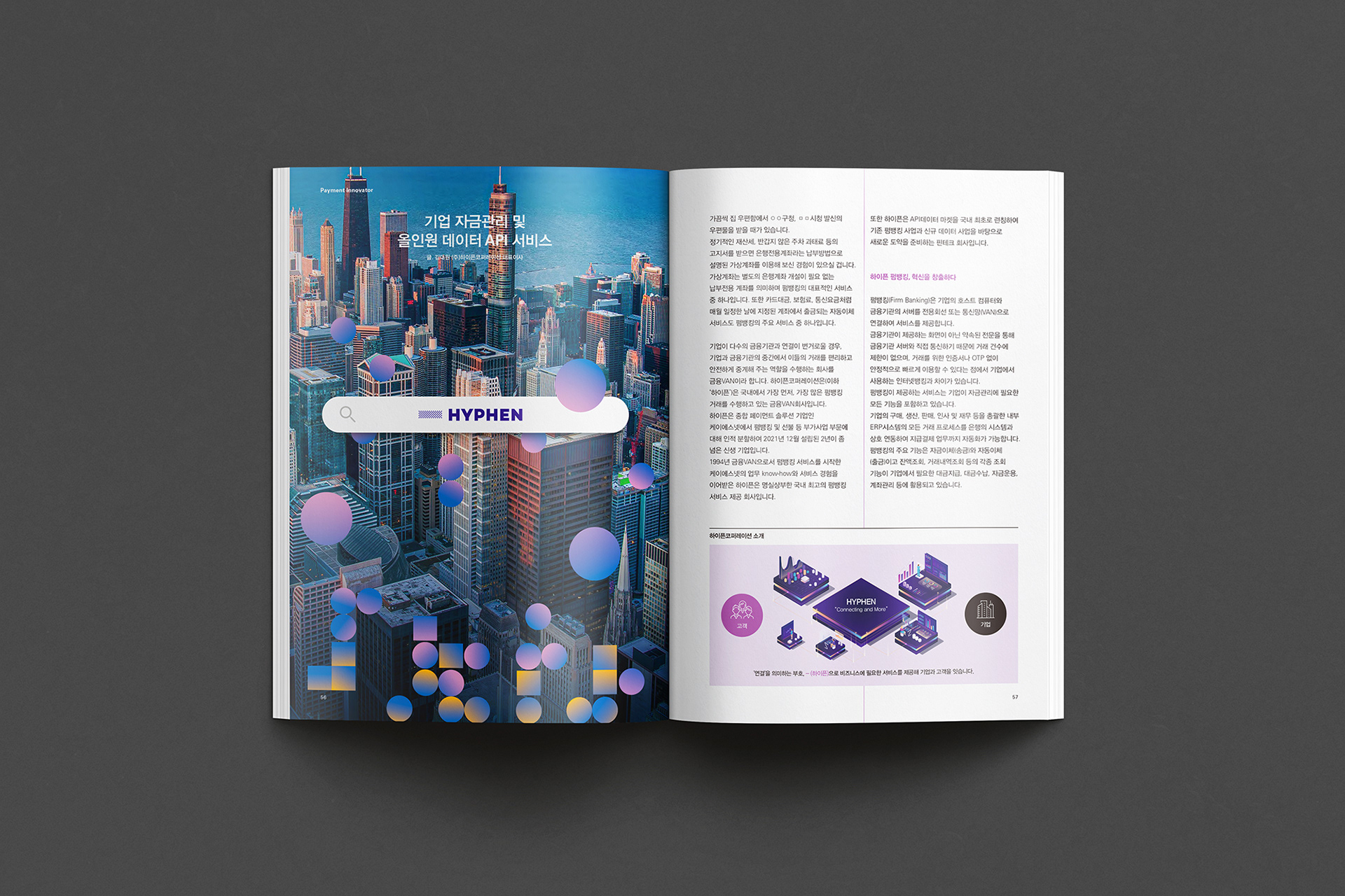 금융결제원 인사이트 매거진 디자인