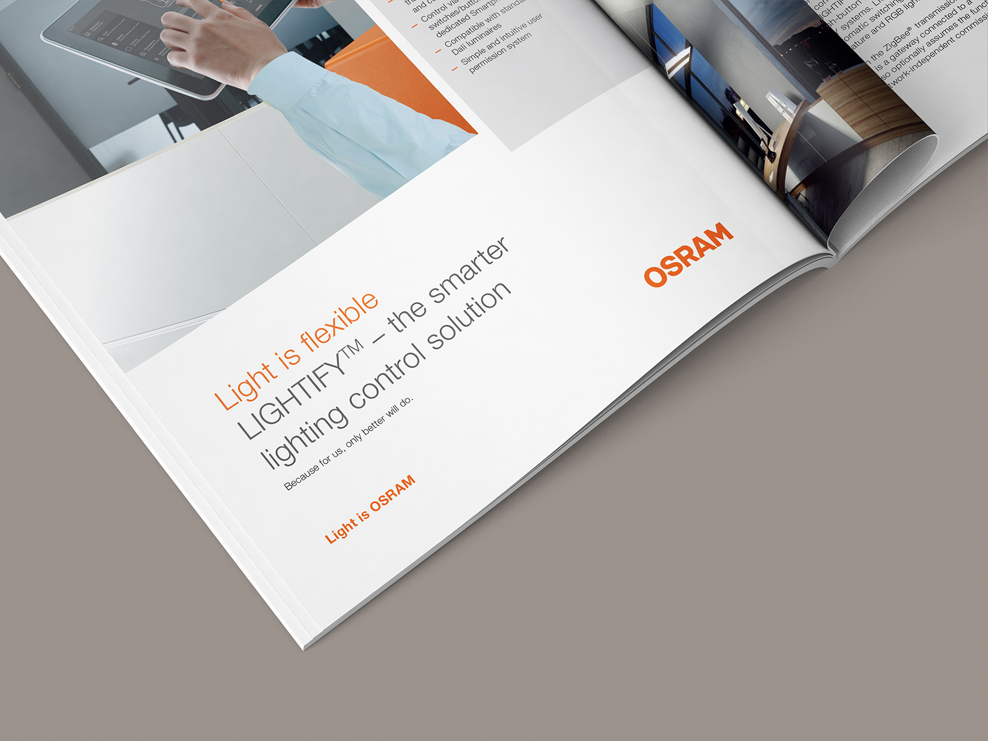 오스람 라이팅솔루션 홍보 브로슈어