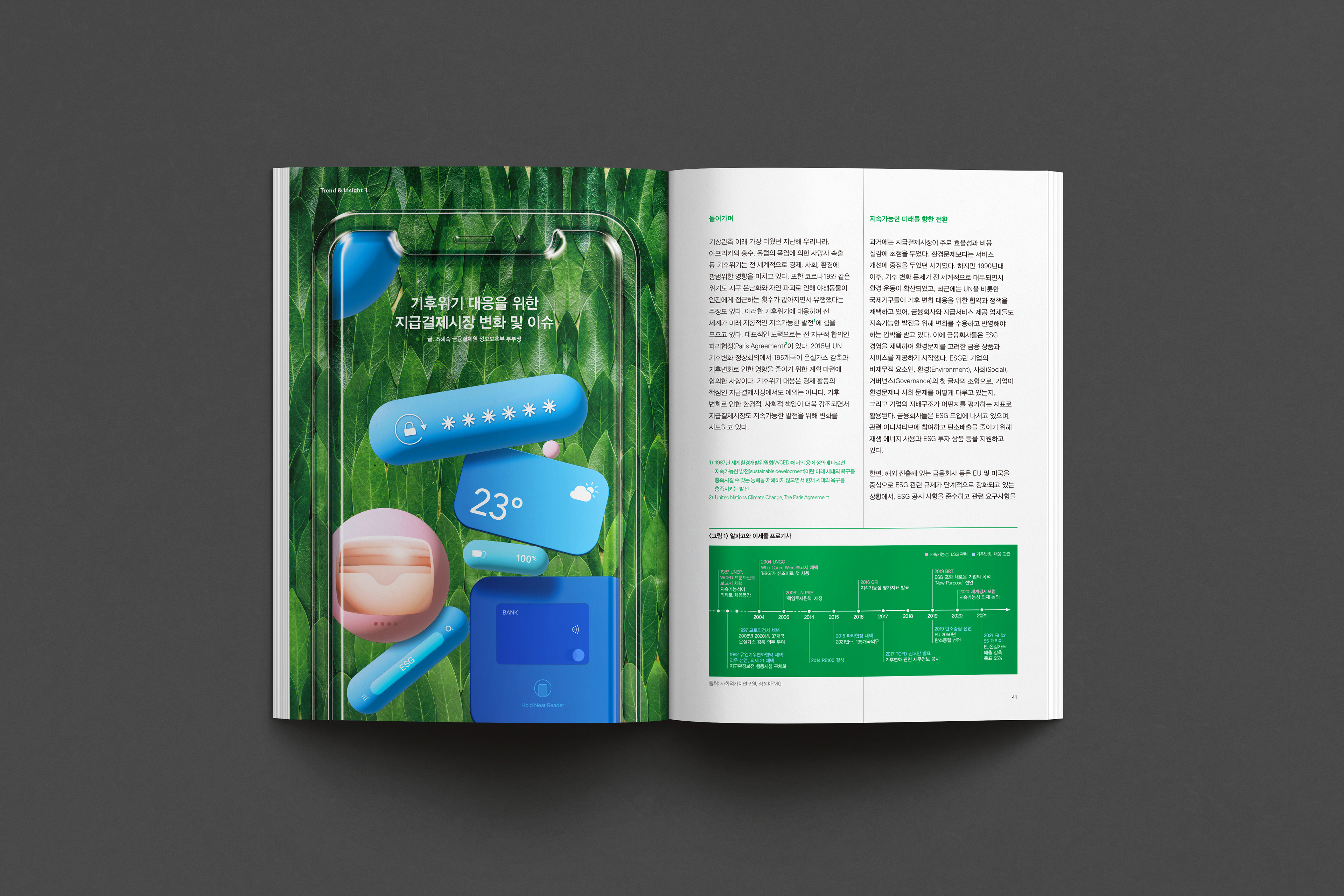 금융결제원 인사이트 매거진 디자인