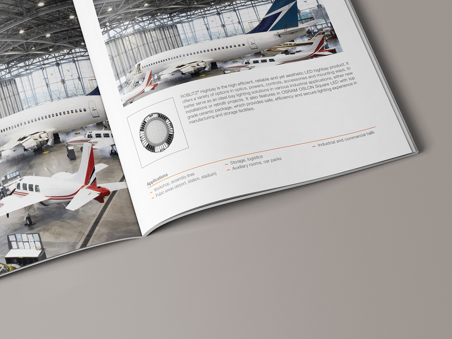 오스람 라이팅솔루션 홍보 브로슈어