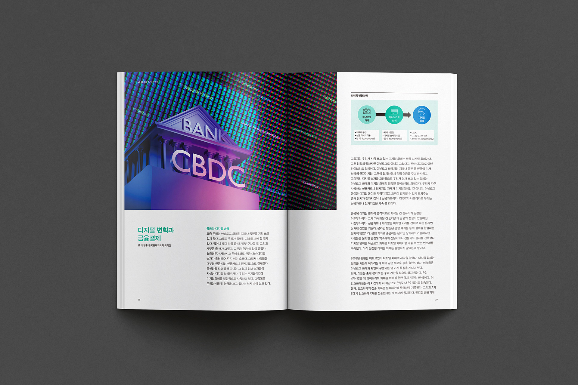 금융결제원 인사이트 매거진 디자인
