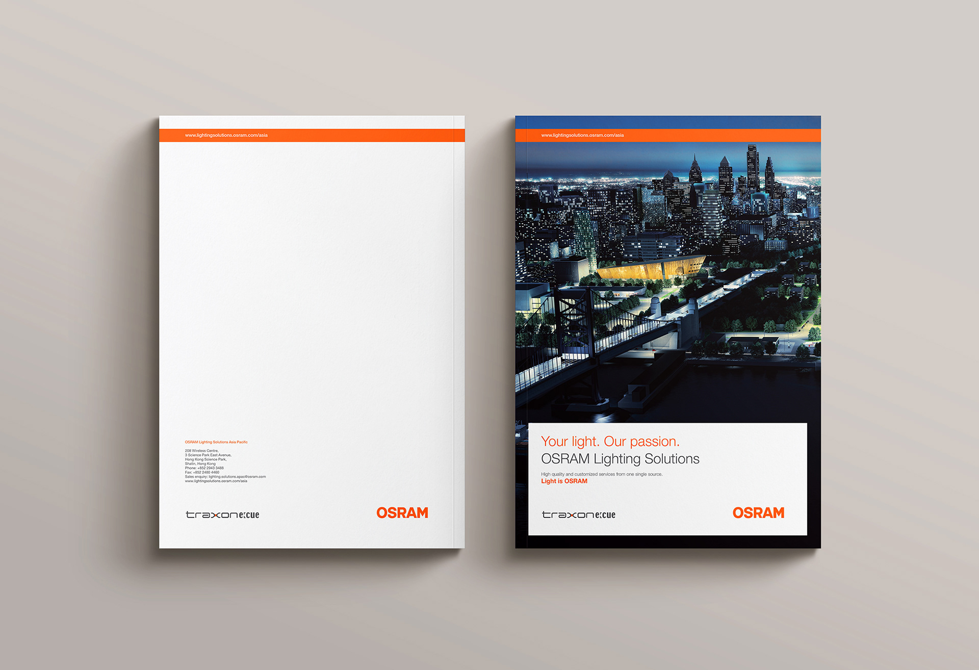 오스람 라이팅솔루션 홍보 브로슈어