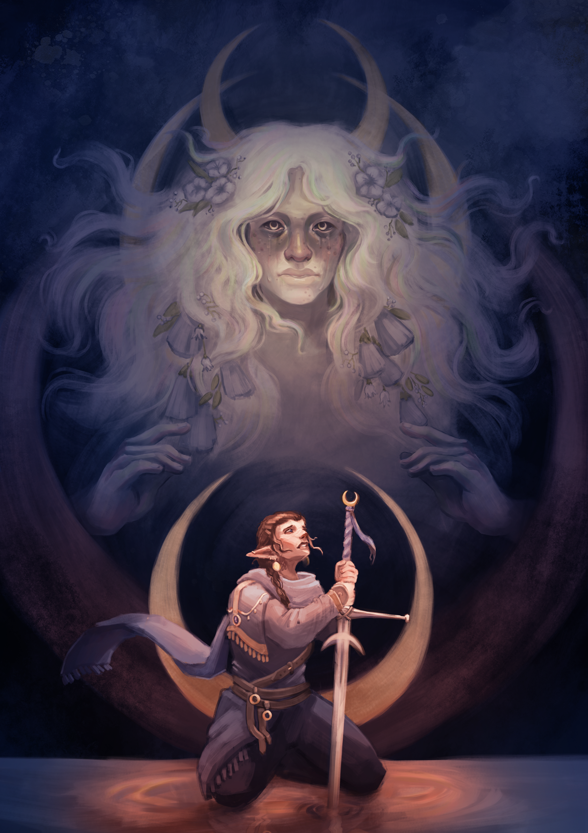 Warrior and the Moon - Personal piece