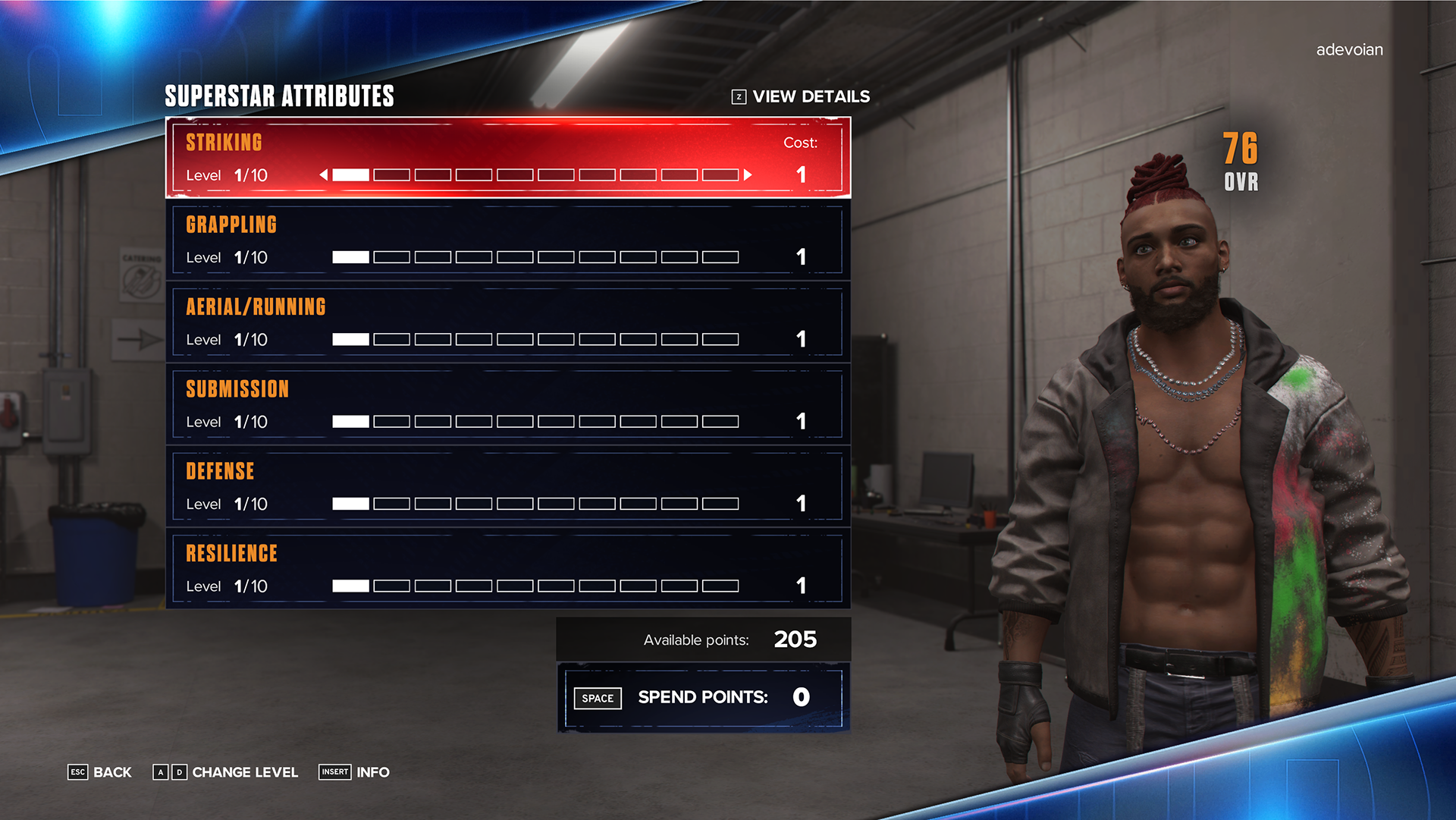 MyRise Player Attributes