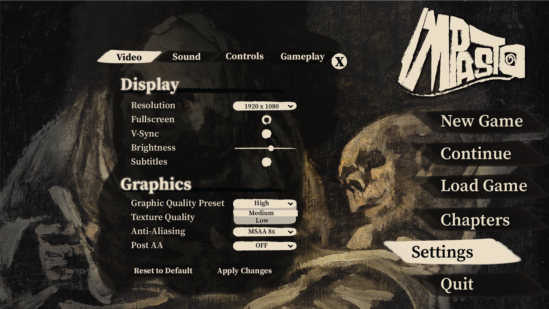 Settings Menu