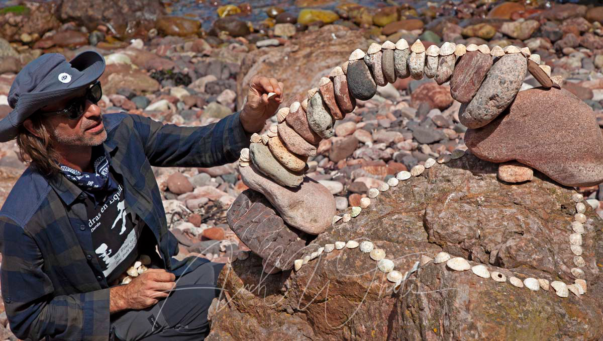 European Land Art Festival, 2022, ELAF, Dunbar, Scotland, Stone stacking, Pero Duran