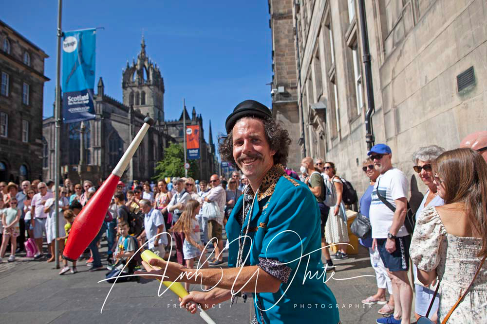 Edinburgh Feastival Fringe 2022, Edinburgh Festival Fringe, Edinburgh Fringe, street performers, Scotland, UK, Edinburgh