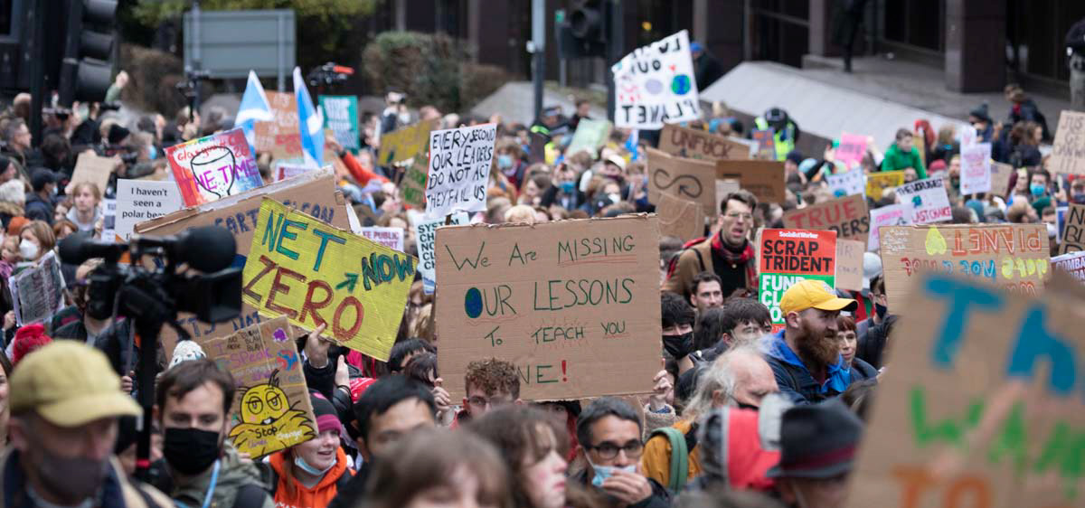 COP26 Fridays for Future, Climate Strike, 2021, Glasgow, Scotland