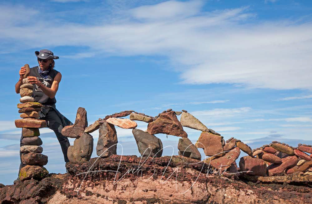European Land Art Festival, 2022, ELAF, Dunbar, Scotland, Stone stacking, Pedro Duran