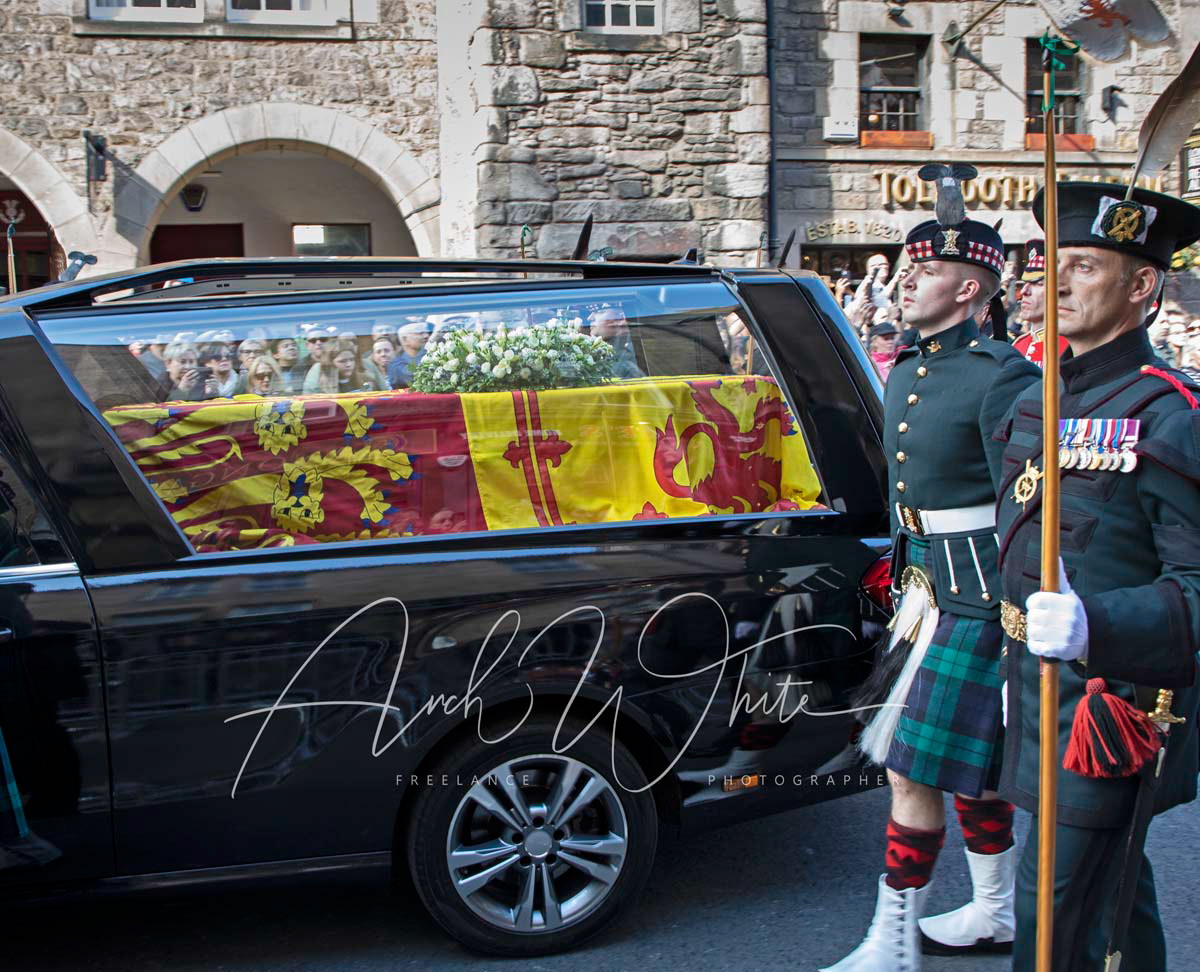 Her Magesty Queen Elizabeth death, mourning , Edinburgh, Scotland, UK,