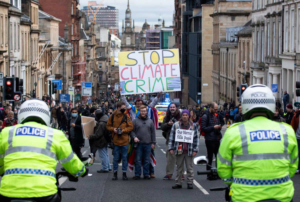COP26 Fridays for Future, Climate Strike, 2021, Glasgow, Scotland