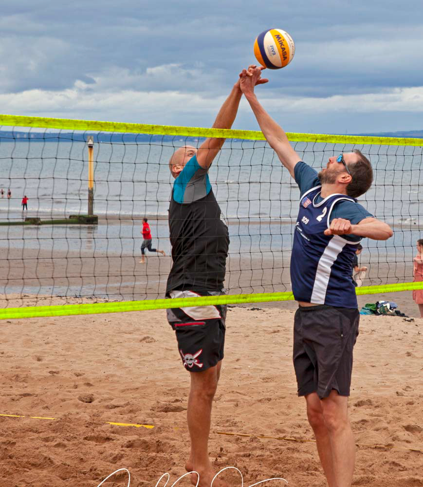 Volleyball, Portobello, Edinburgh, Scotland, sport