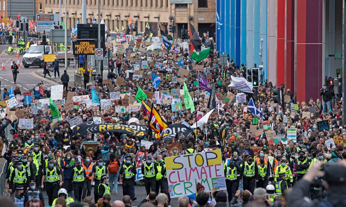 COP26 Fridays for Future, Climate Strike, 2021, Glasgow, Scotland