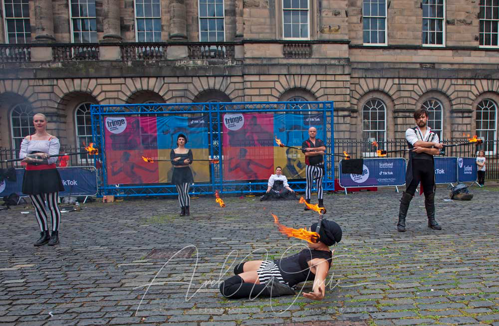 Kumpania Phoenicia Circus, Kumpania Phoenicia Fire Show, Edinburgh Festival Fringe, Scotland, UK