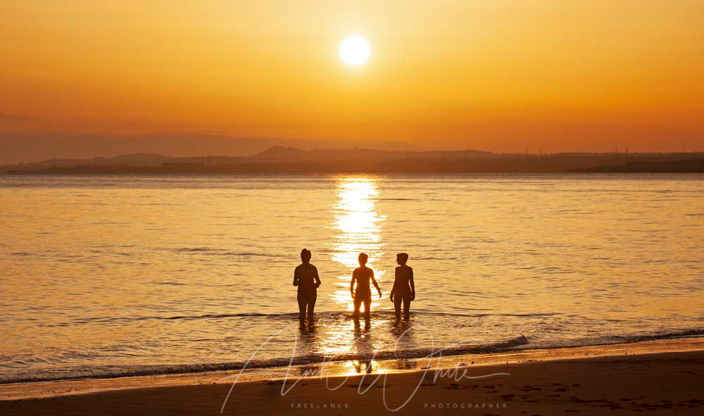 Portobello Sunrise, Firth of Forth, Portobello, Beach, Edinburgh, Scotland, UK