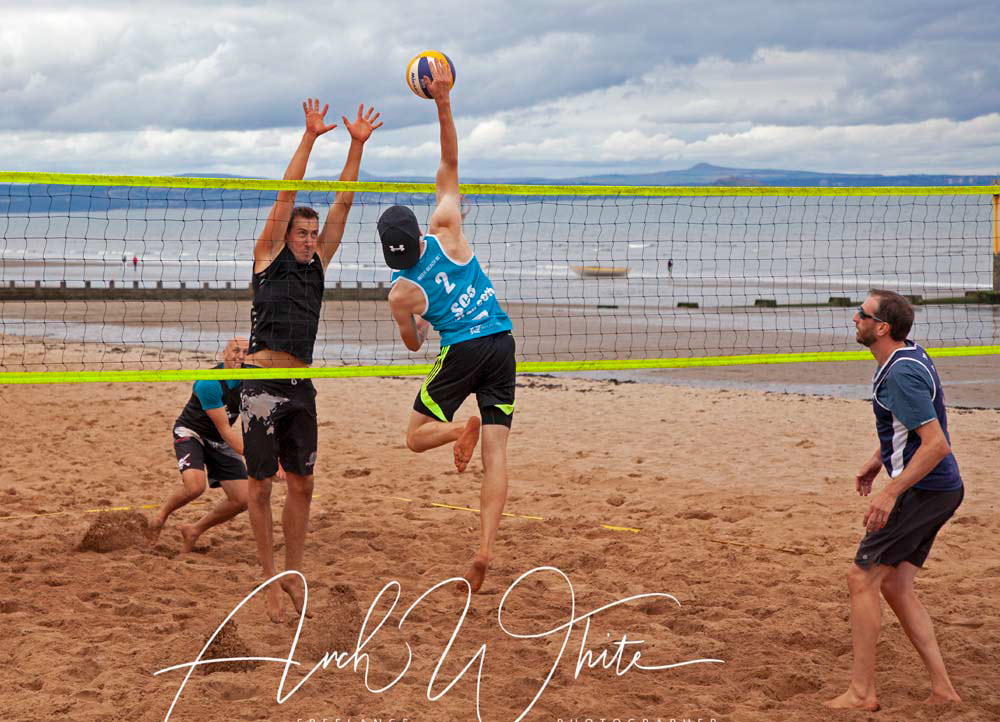 Volleyball, Portobello, Edinburgh, Scotland, sport