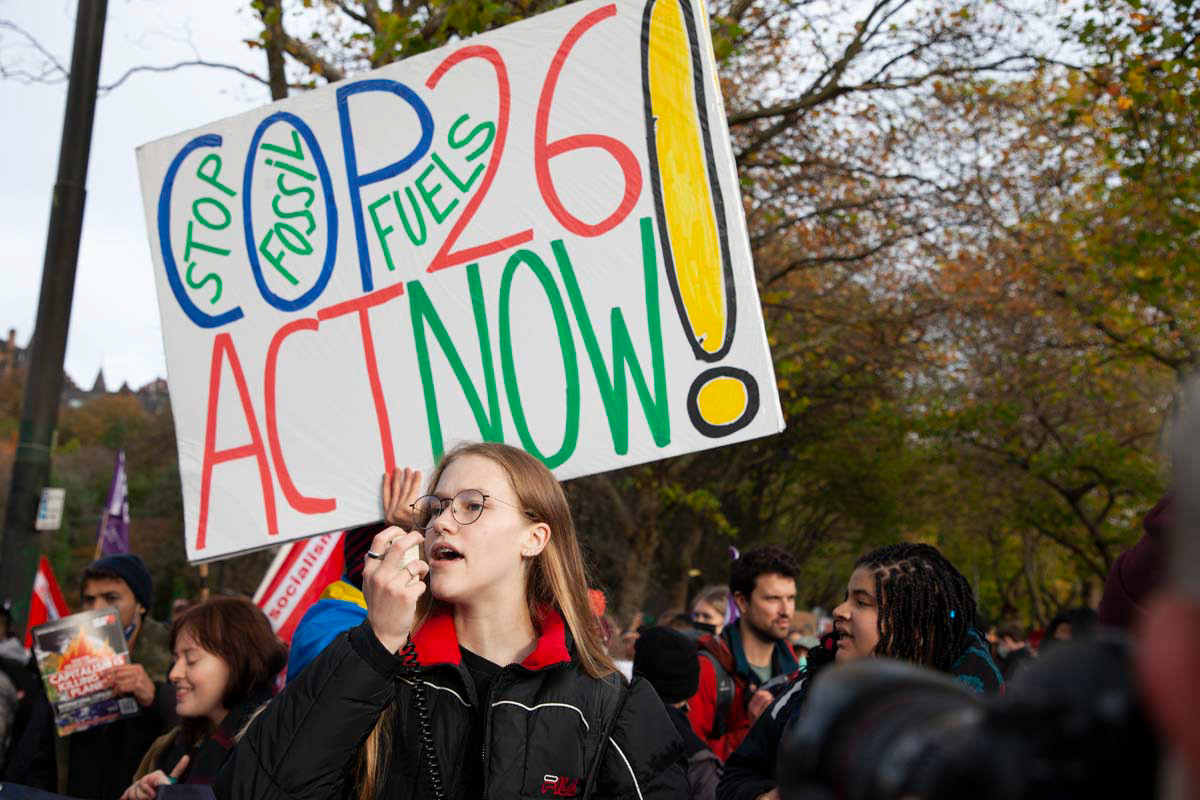 COP26 Fridays for Future, Climate Strike, 2021, Glasgow, Scotland