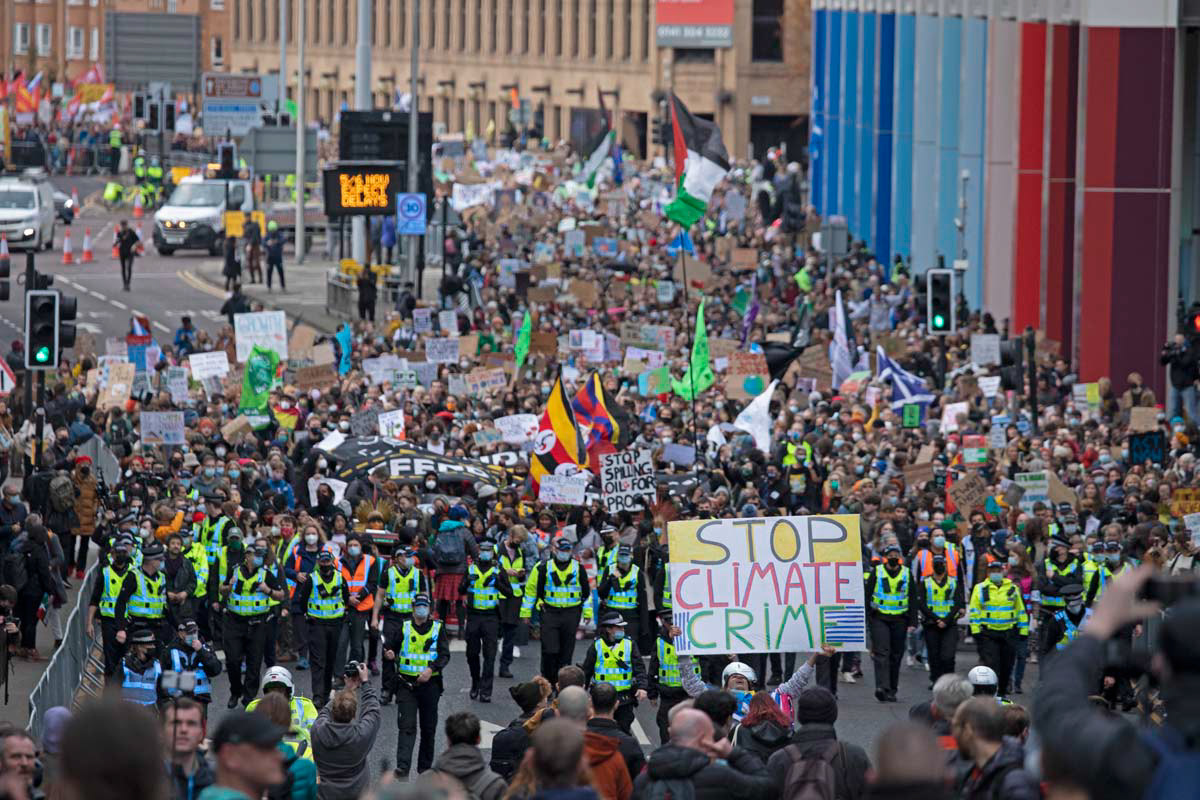 COP26 Fridays for Future, Climate Strike, 2021, Glasgow, Scotland