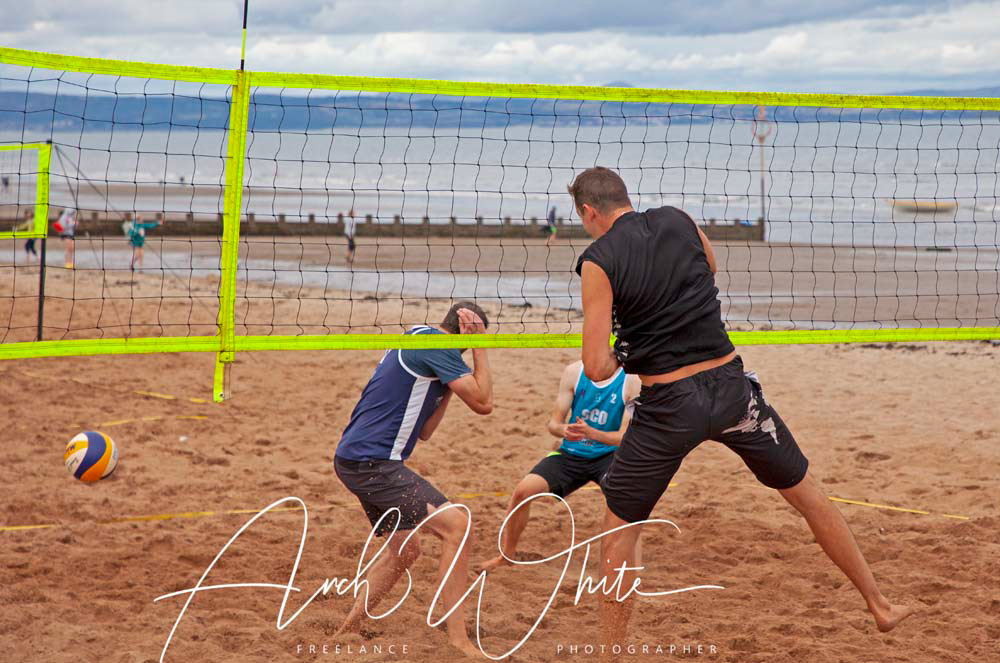 Volleyball, Portobello, Edinburgh, Scotland, sport
