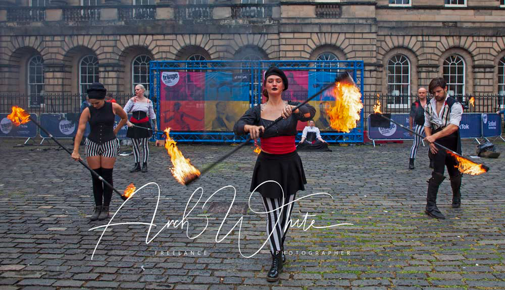 Kumpania Phoenicia Circus, Kumpania Phoenicia Fire Show, Edinburgh Festival Fringe, Scotland, UK