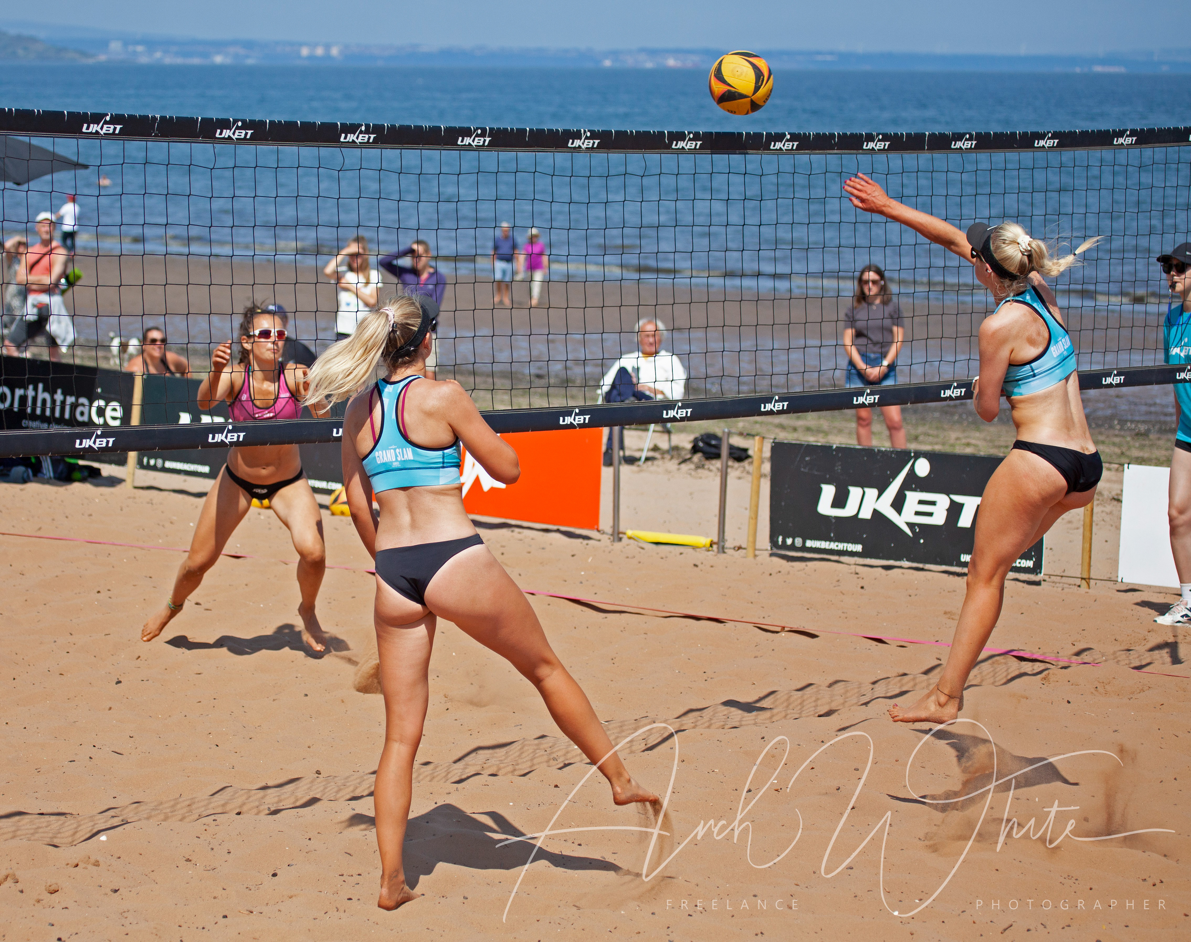 Katie Barbour and Rachel Morrison,Scottish Volleyball, UKBT Grand Slam Series Volleyball 2021. Portobello, Edinburgh