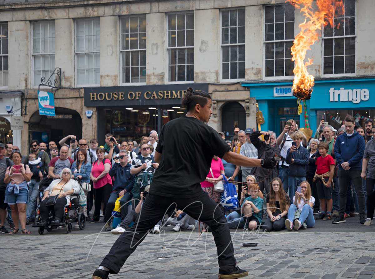 Chinnen, japanese, street peformer, Edinburgh Fringe, Edinburgh Festival Fringe, Edinburgh, Scotland, UK, 2023