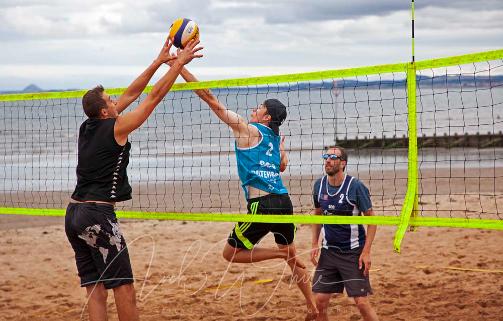Volleyball, Portobello, Edinburgh, Scotland, sport