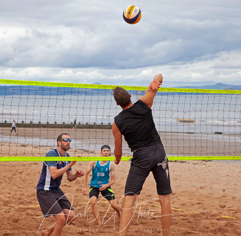 Volleyball, Portobello, Edinburgh, Scotland, sport