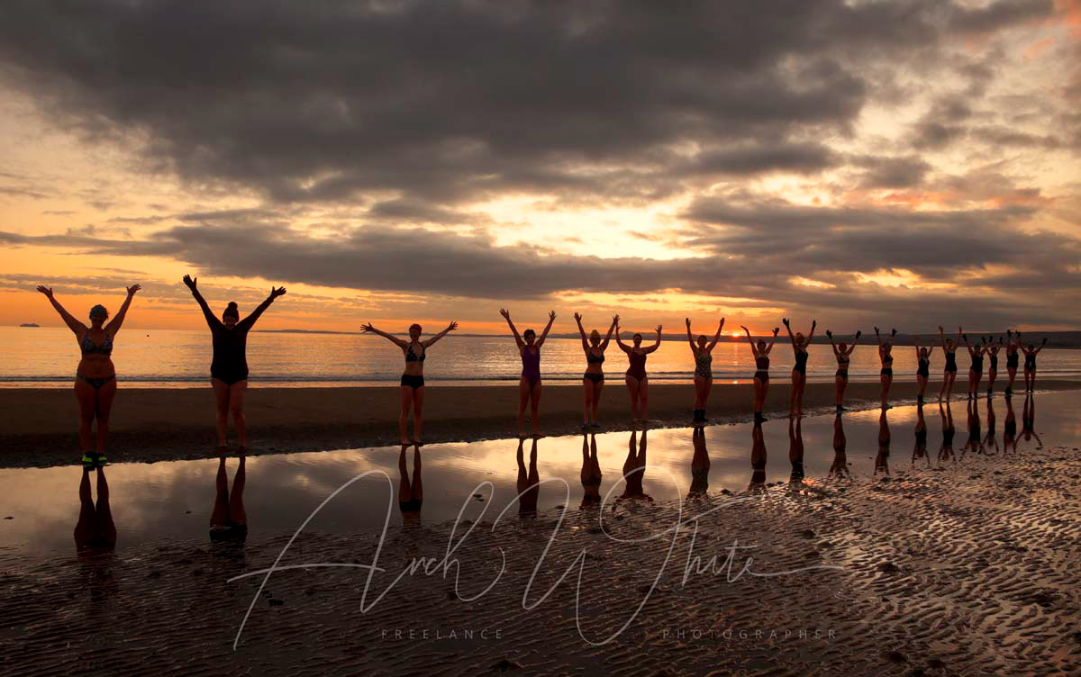 Sunrise, Portobello, Edinburgh, Scotland, Firth of Forth, scottish beach, coast