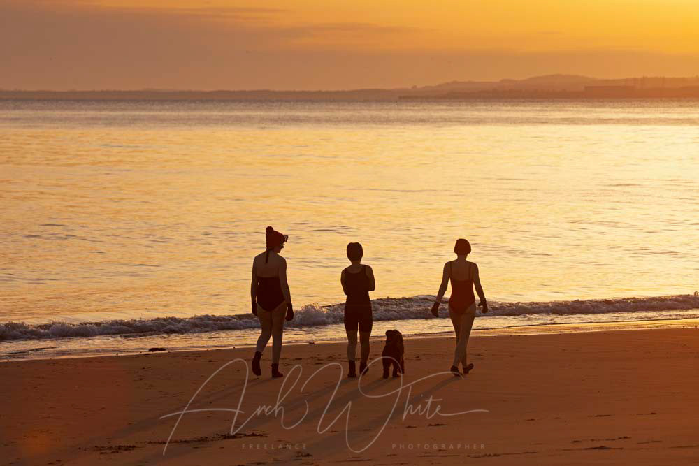 Portobello Sunrise, Firth of Forth, Portobello, Beach, Edinburgh, Scotland, UK