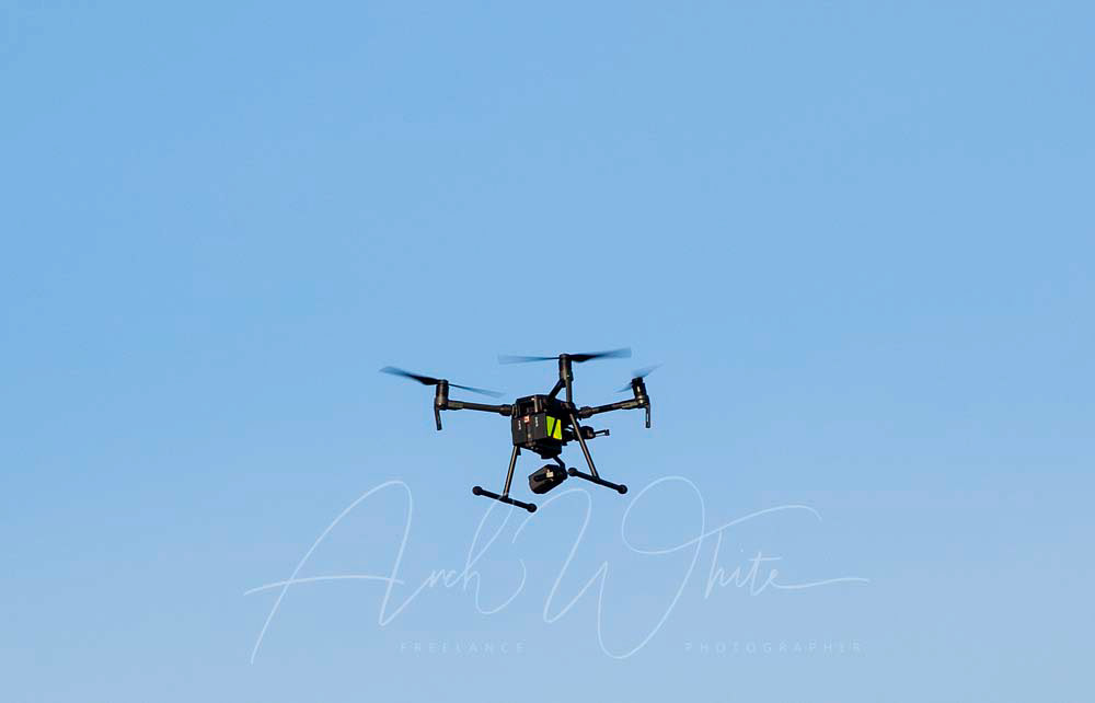 Police Scotland, drone, Police Scotland Drone, flying, Edinburgh, Scotland, Portobello, search