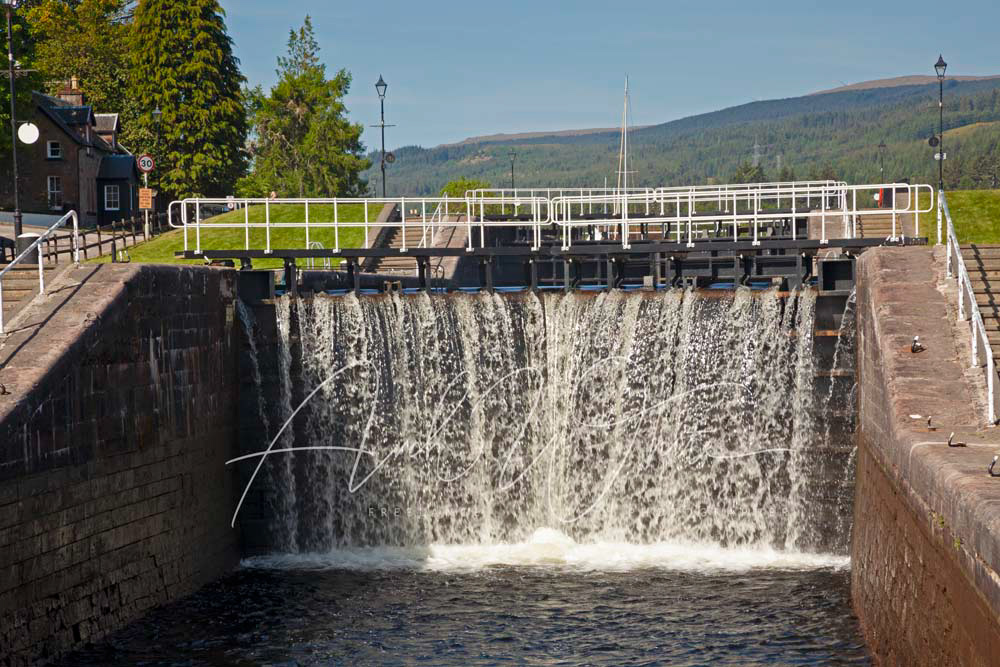 Fort Augustus, Caledonian Canal locks, Highland, Scotland, UK