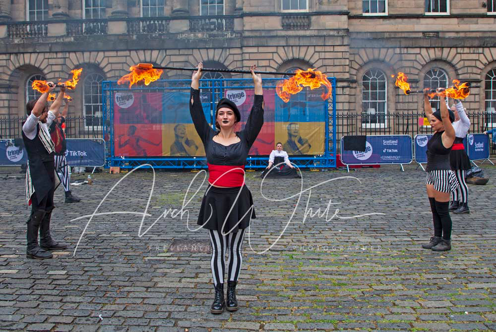 Kumpania Phoenicia Circus, Kumpania Phoenicia Fire Show, Edinburgh Festival Fringe, Scotland, UK