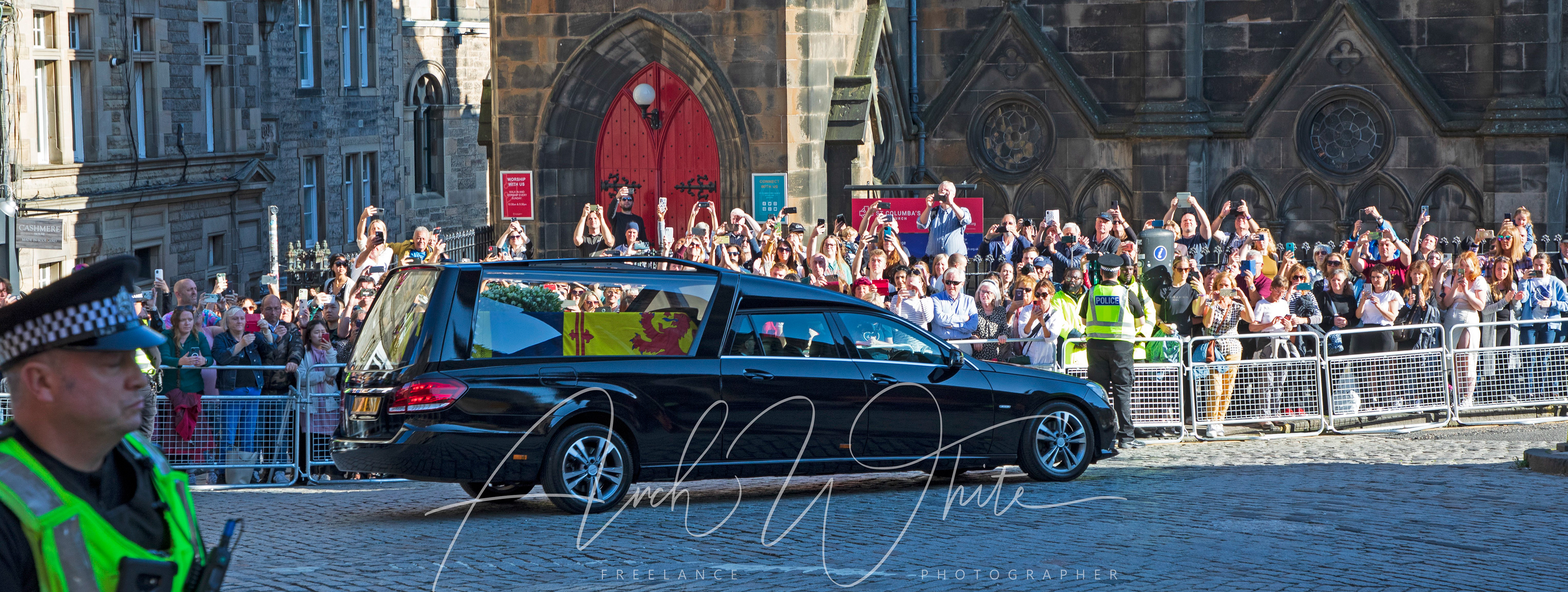 Her Magesty Queen Elizabeth death, mourning , Edinburgh, Scotland, UK,