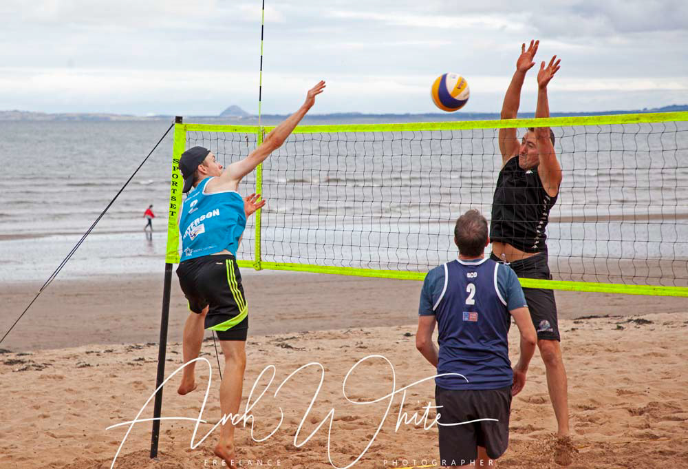 Volleyball, Portobello, Edinburgh, Scotland, sport