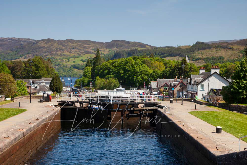 Fort Augustus, Caledonian Canal locks, Highland, Scotland, UK