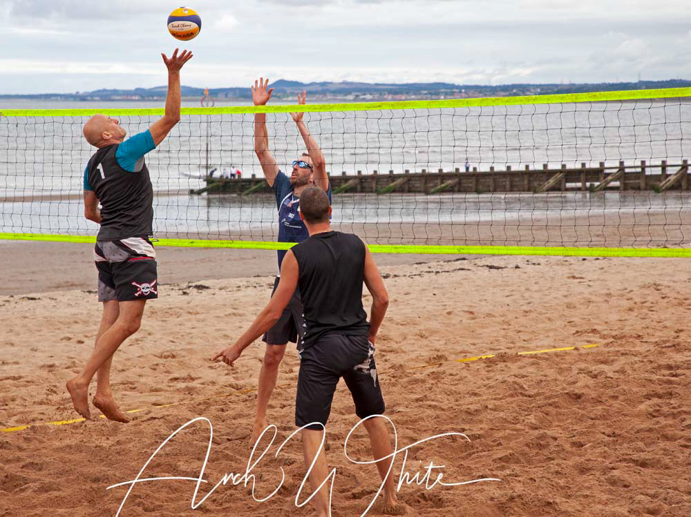 Volleyball, Portobello, Edinburgh, Scotland, sport
