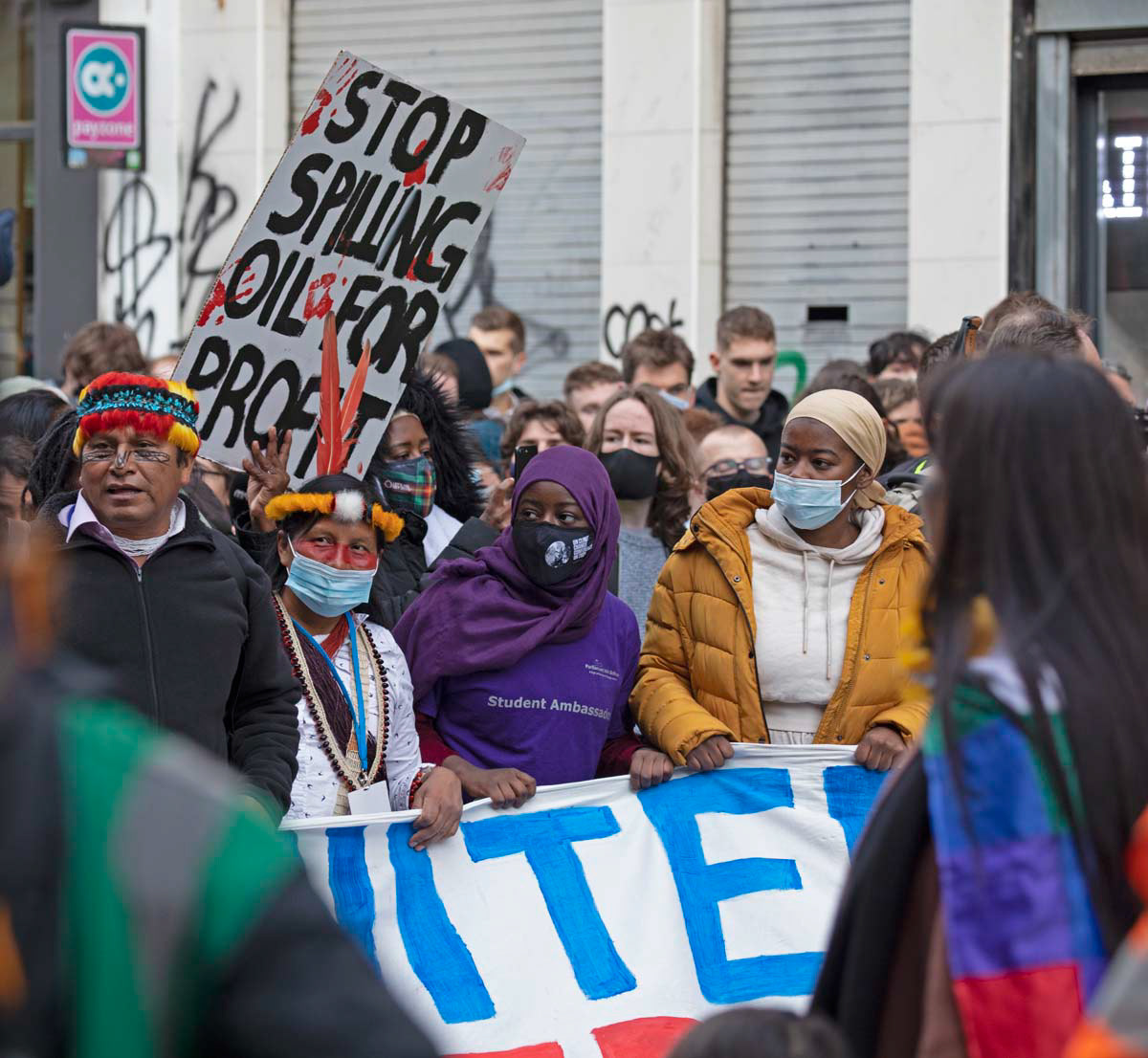 COP26 Fridays for Future, Climate Strike, 2021, indigenous people, Glasgow, Scotland