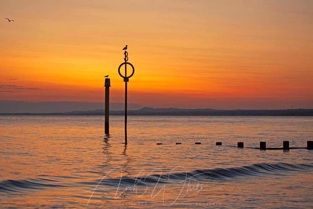 Portobello Sunrise, Firth of Forth, Portobello, Beach, Edinburgh, Scotland, UK