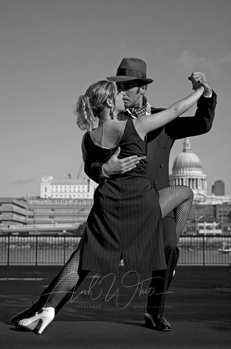 Tango, photos, Argentinian Tango, dance, couple, passion, drama, dancing, Arch White Stock Photography, London, landmarks, monochrome. monochromatic, black and white,